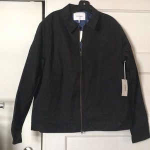 NWT Frame Denim black lined club jacket Size XL